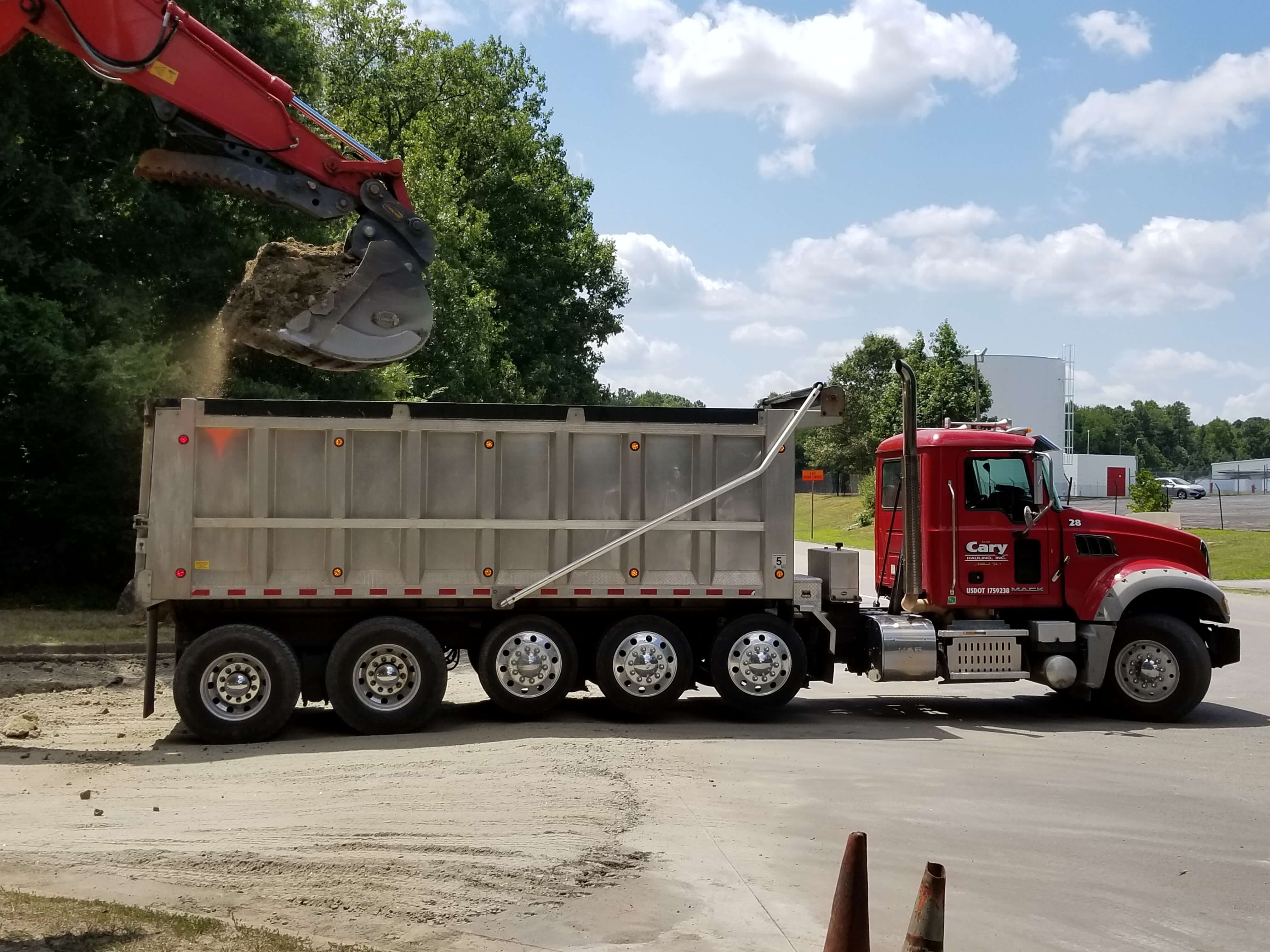 Truck Loading with Dirt